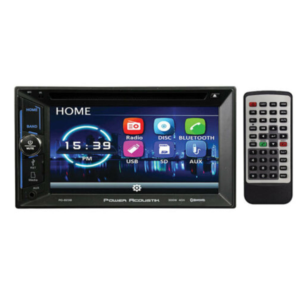 Power Acoustik PD-623B 2-DIN Bluetooth 4.0 DVD/CD/MP3 AM/FM Receiver