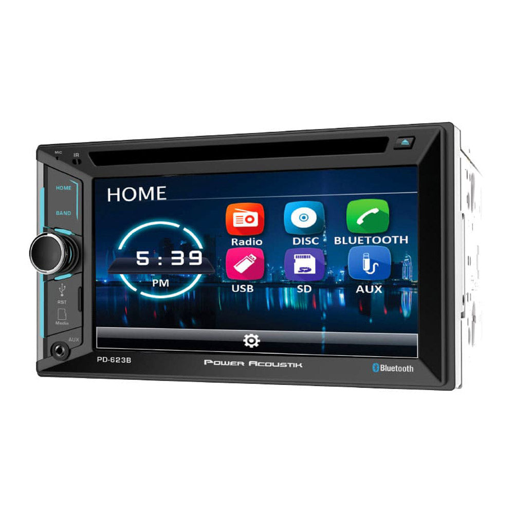 Power Acoustik PD-623B 2-DIN Bluetooth 4.0 DVD/CD/MP3 AM/FM Receiver
