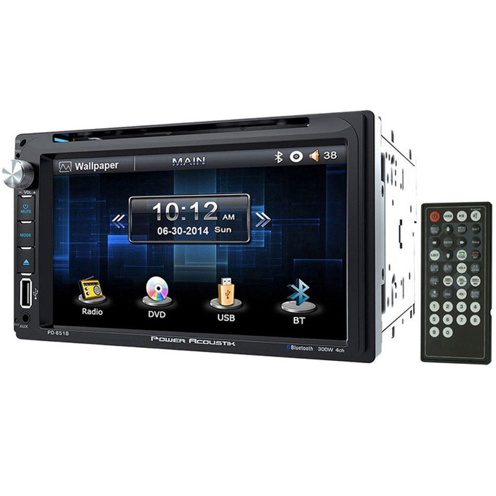 Power Acoustik PD-651B Double DIN InDash Bluetooth Car Receiver