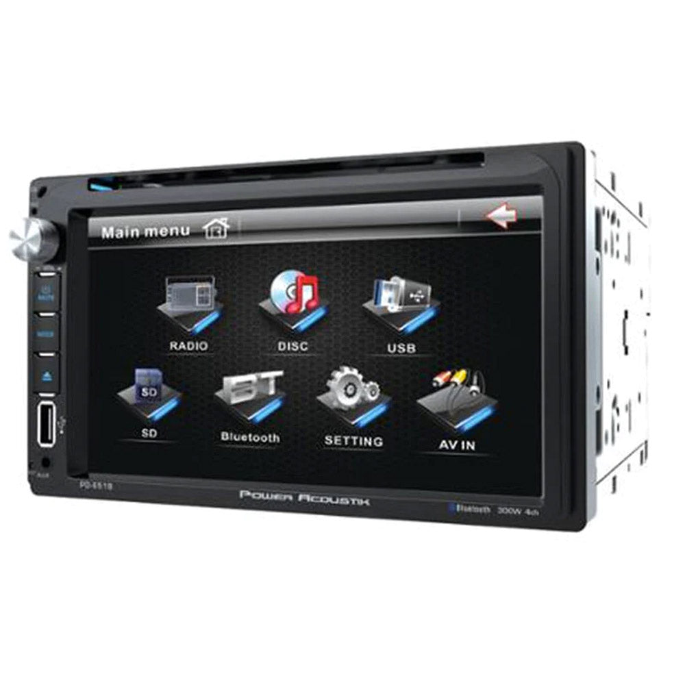 Power Acoustik PD-651B Double DIN InDash Bluetooth Car Receiver