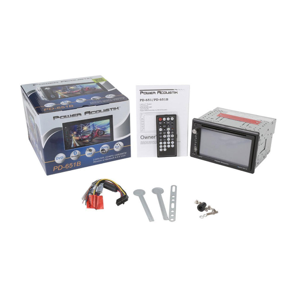 Power Acoustik PD-651B Double DIN InDash Bluetooth Car Receiver