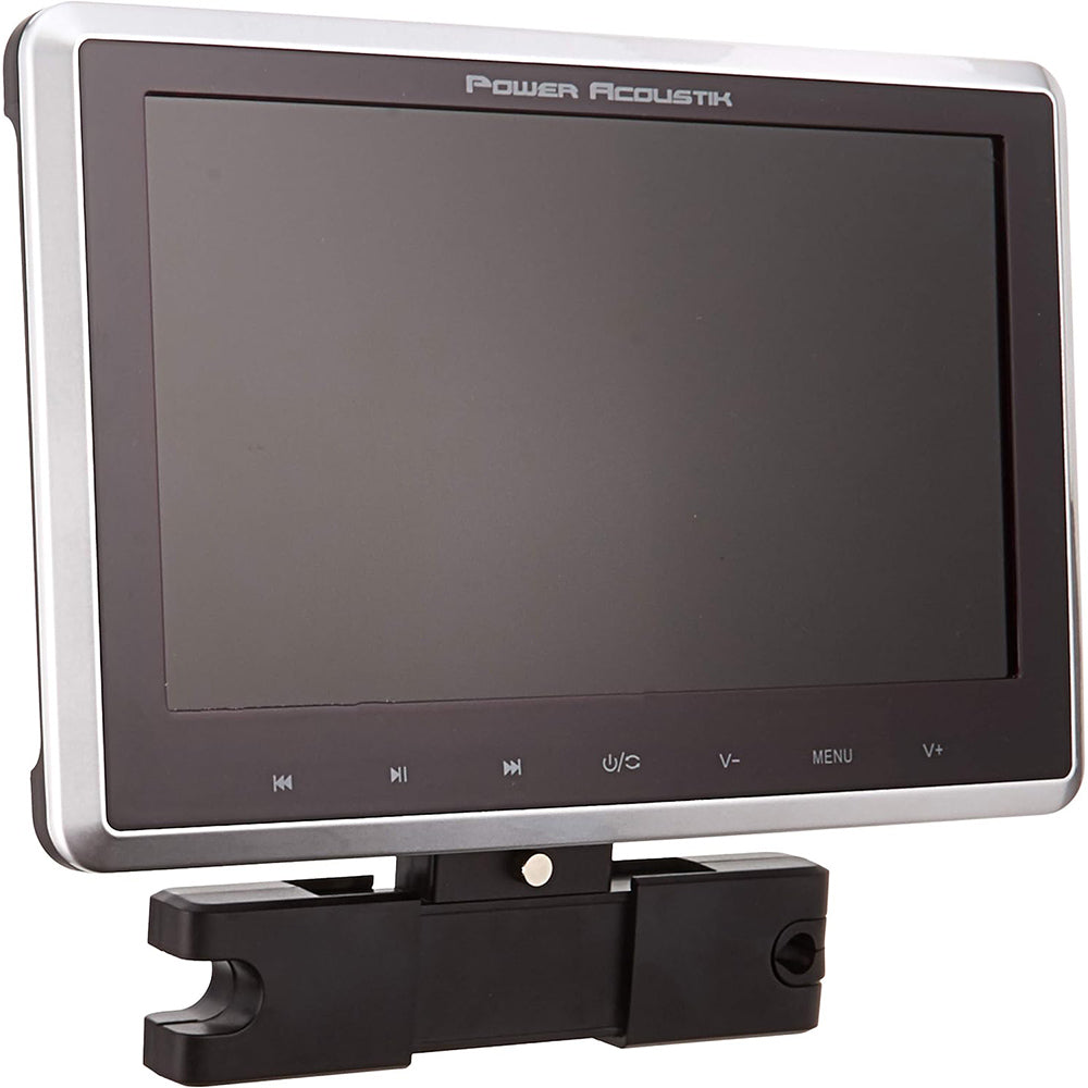 Power Acoustik PHD-101 Single 10.3 Inch LCD Headrest Monitor with Built-In DVD Player Headphone Input, IR Wireless Headphone Connection