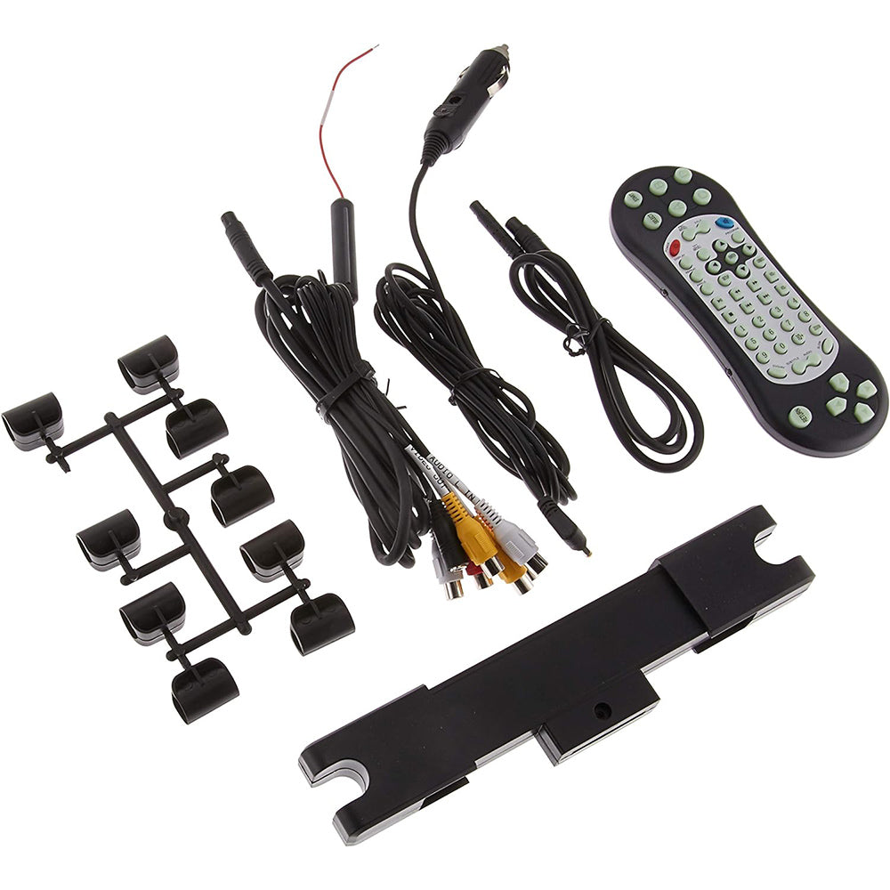 Power Acoustik PHD-101 Single 10.3 Inch LCD Headrest Monitor with Built-In DVD Player Headphone Input, IR Wireless Headphone Connection