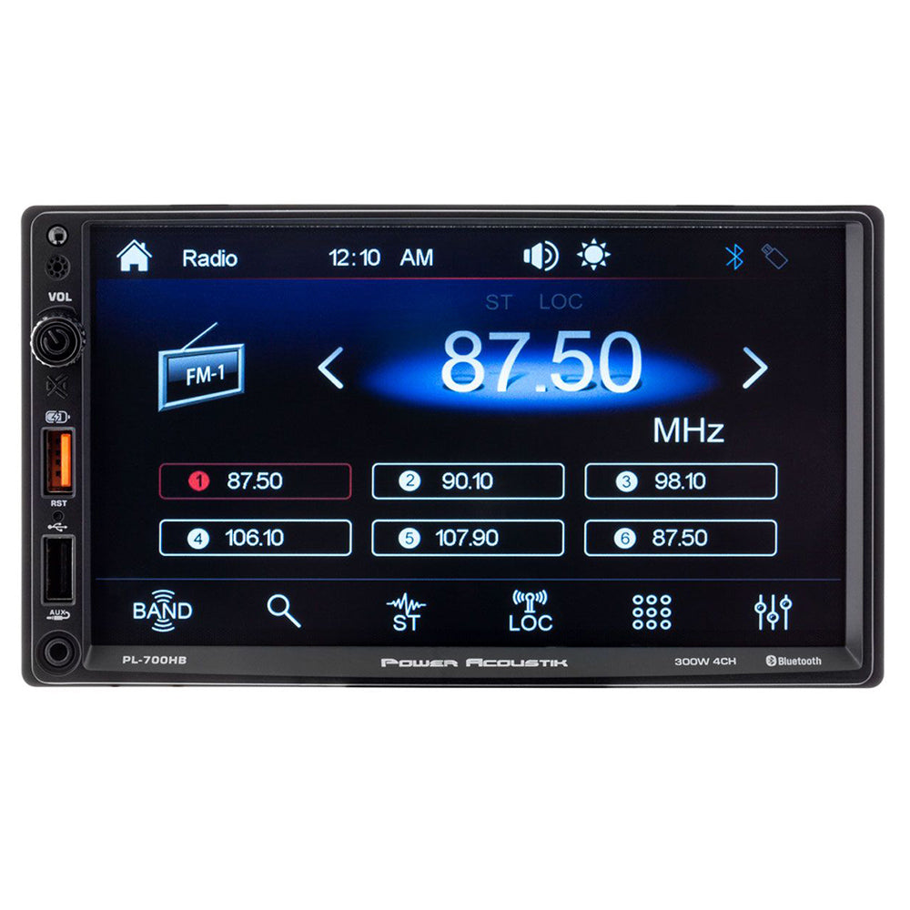 Power Acoustik PL700HB 2 DIN Digital Media Receiver with Bluetooth Connectivity