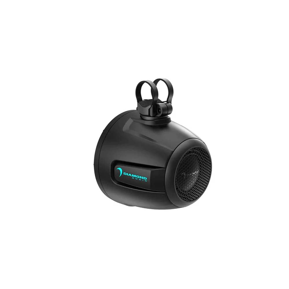 Diamond Audio POD10F4B 10" 2-Way Marine Tower Speaker with Titanium Dome Tweeter (Black)
