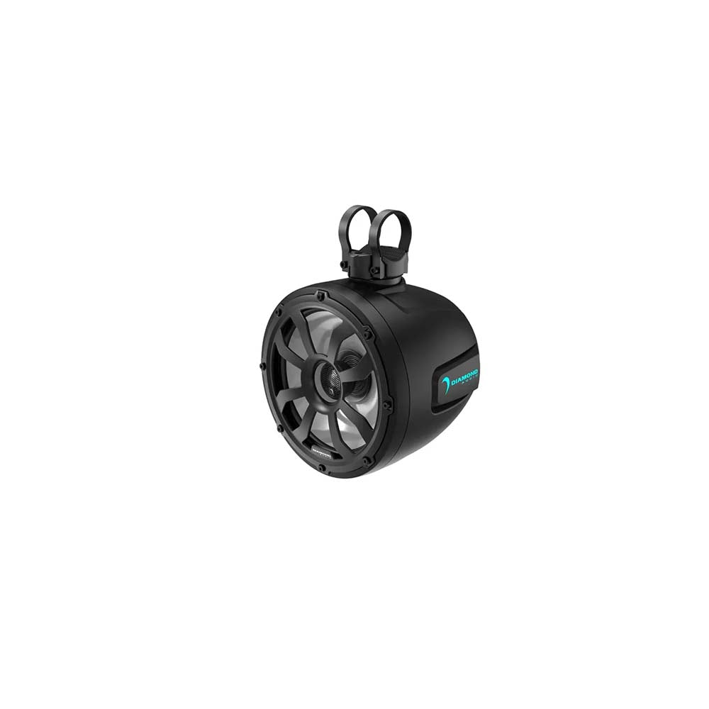 Diamond Audio POD10F4B 10" 2-Way Marine Tower Speaker with Titanium Dome Tweeter (Black)