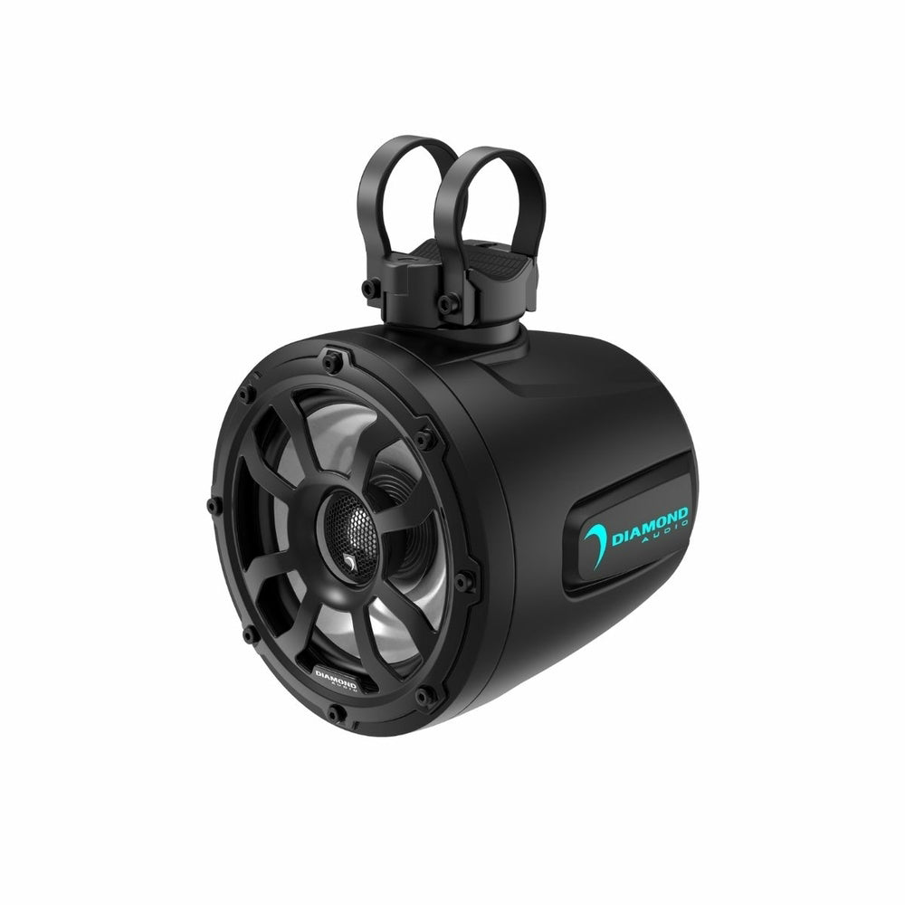 Diamond Audio POD65F4B Pair of 6.5" 2-Way 4-ohm Marine Tower Speakers - Black