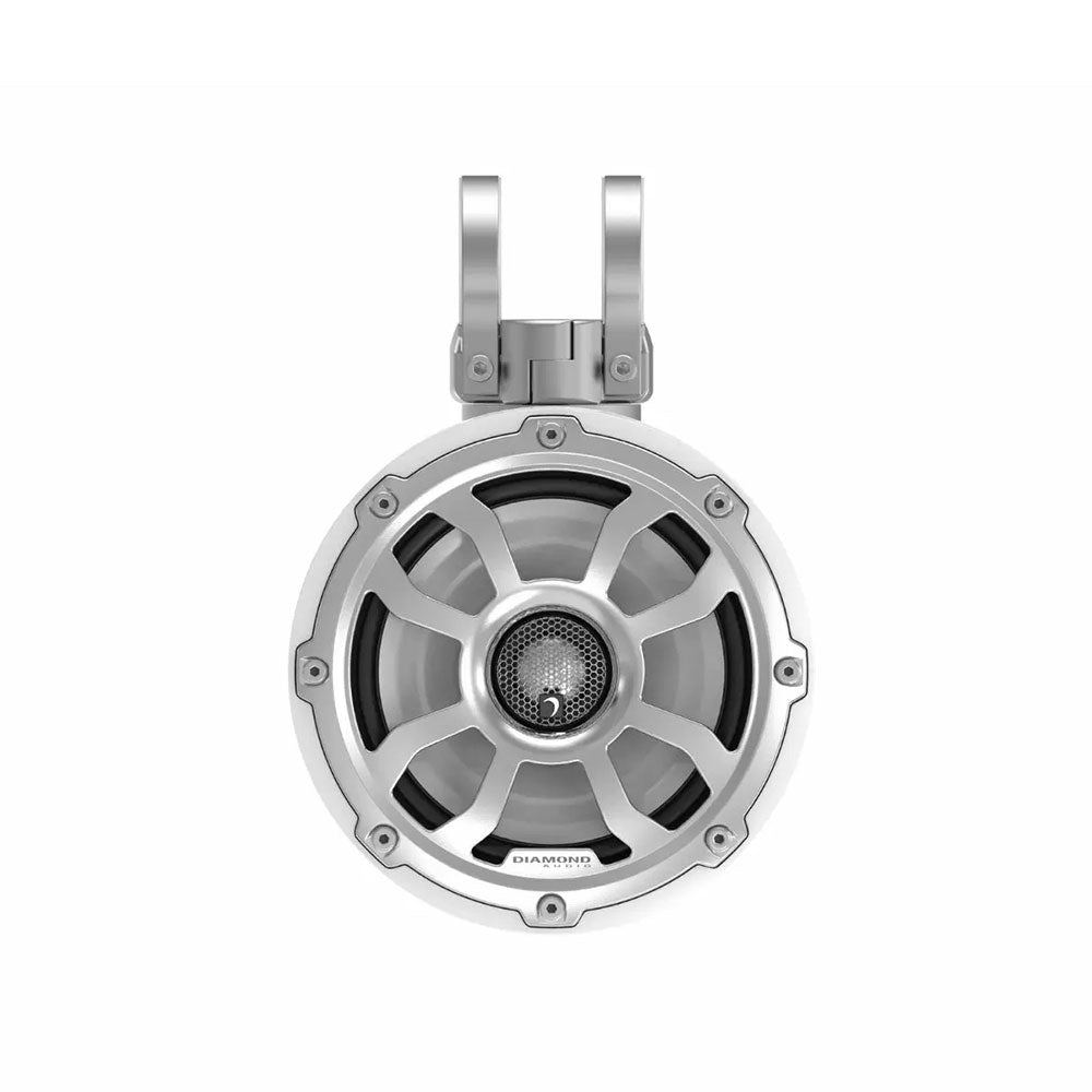 Diamond Audio POD65F4W 600W Peak (300W RMS) 6.5" 2-way Marine Speaker Tower Pod in White