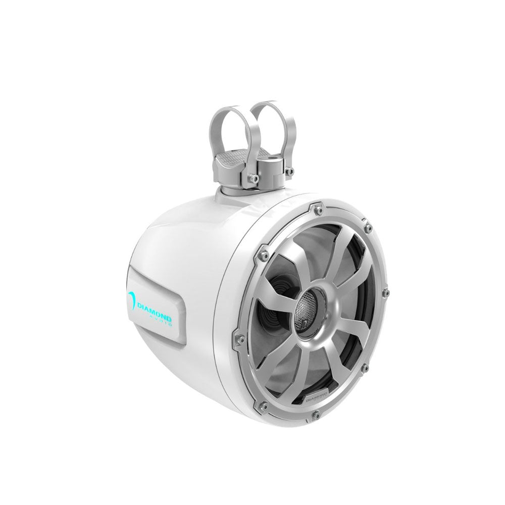 Diamond Audio POD8F4W 700W Peak (350W RMS) 8" 2-way Marine Tower Speaker Pod