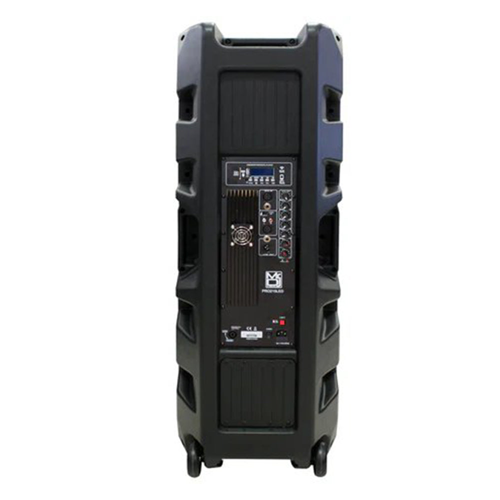 MR DJ PRO215LED 5500W Pro Pa Dj Dual 15” 3-Way Powered/Active Live Sound Loud Speaker