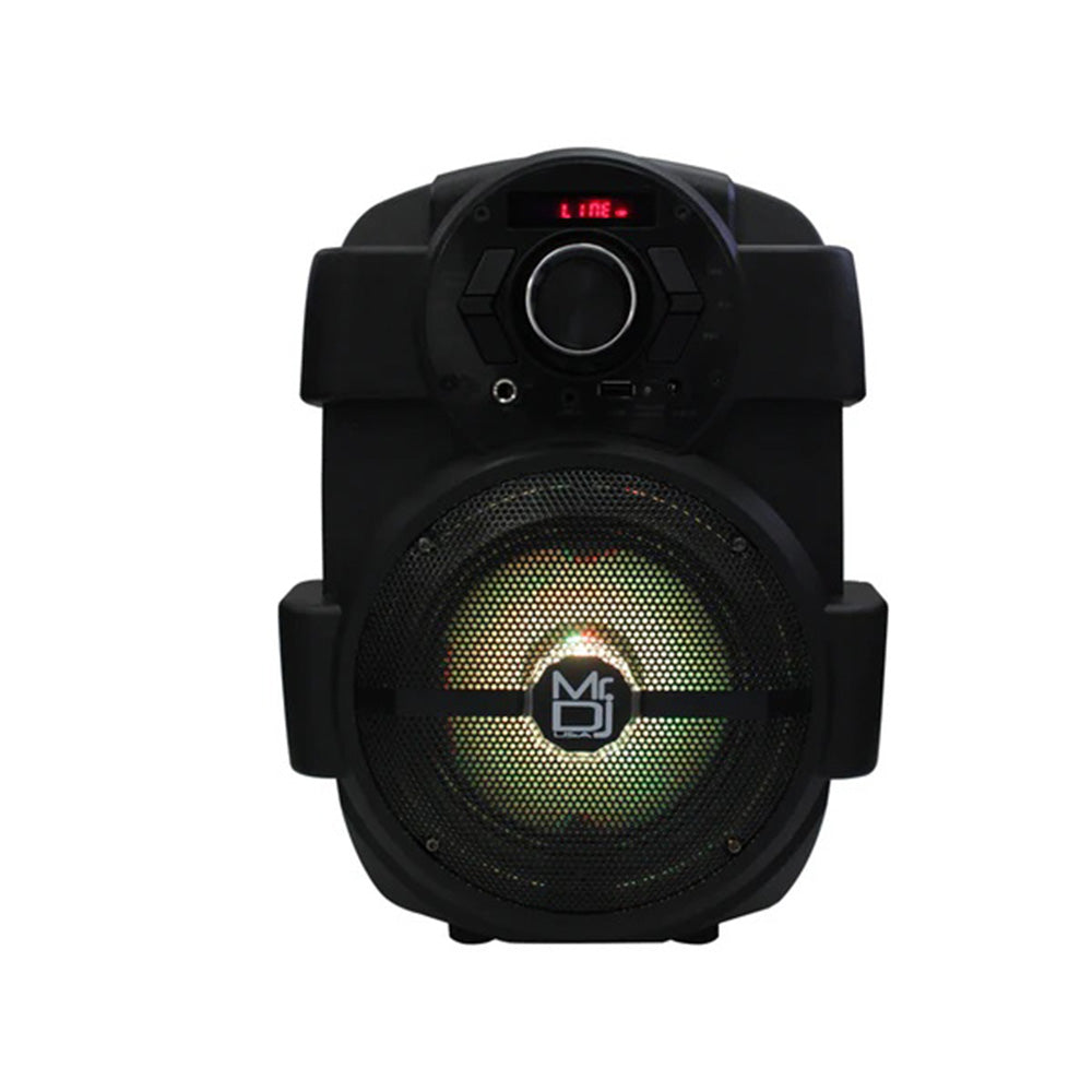 MR DJ PSE65BT 6.5 Inch Active Speaker With Bluetooth & Fm Radio & Mp3 Player, Eq, With Built In 4 Hours Rechargeable Battery