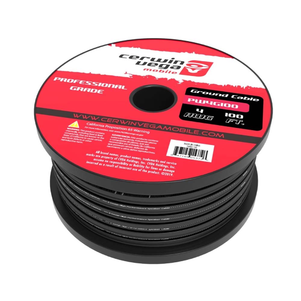 Cerwin Vega PW4G100 4 Gauge Frost Red and Black Power Wire
