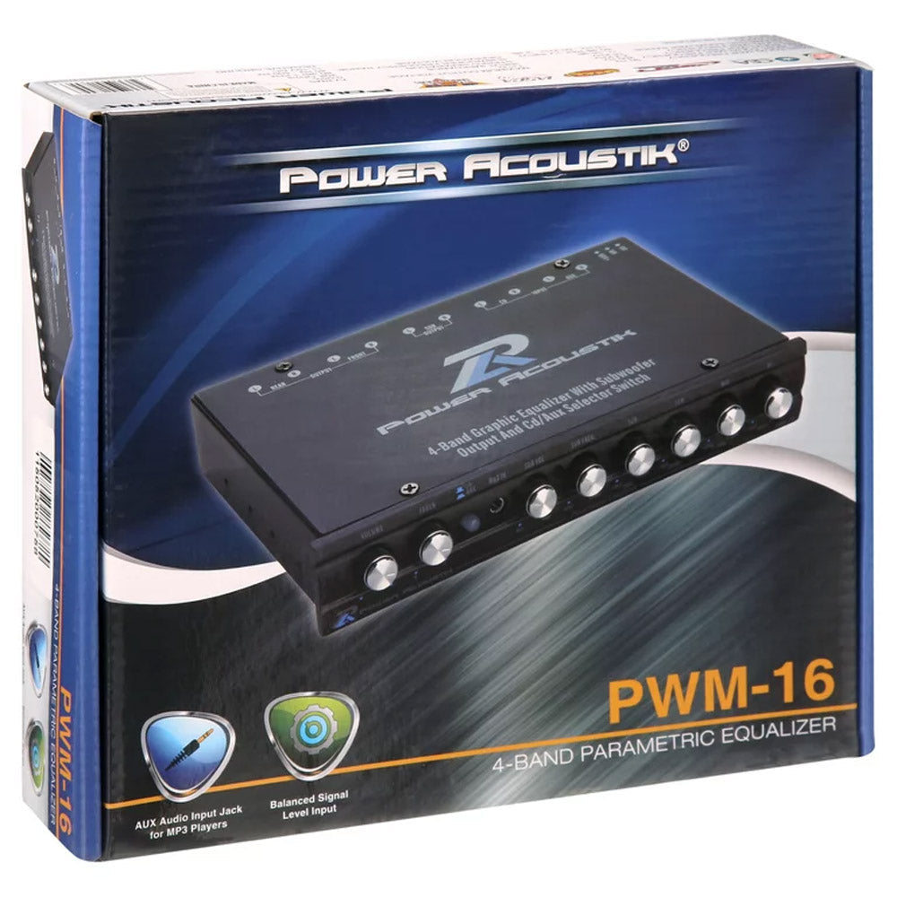 Power Acoustik PWM-16 4-Band Parametric Equalizer