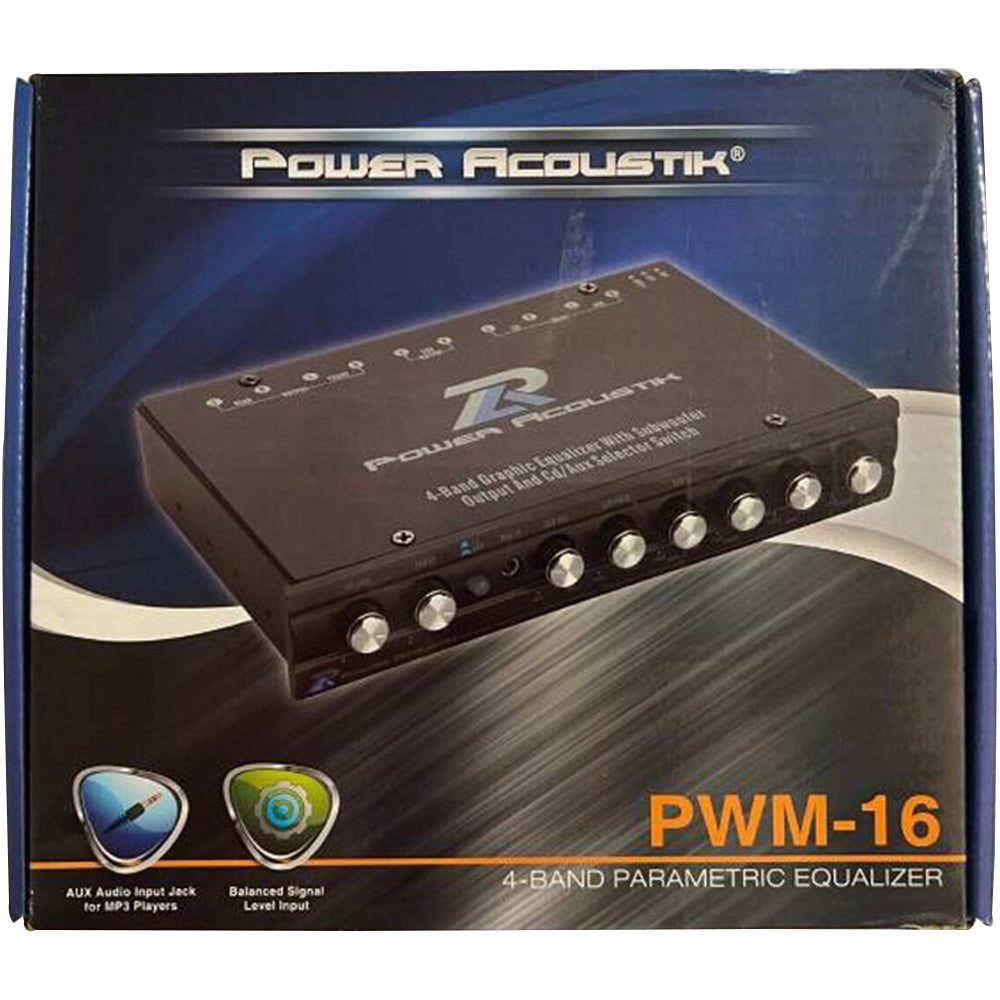 Power Acoustik PWM-16 4-Band Parametric Equalizer