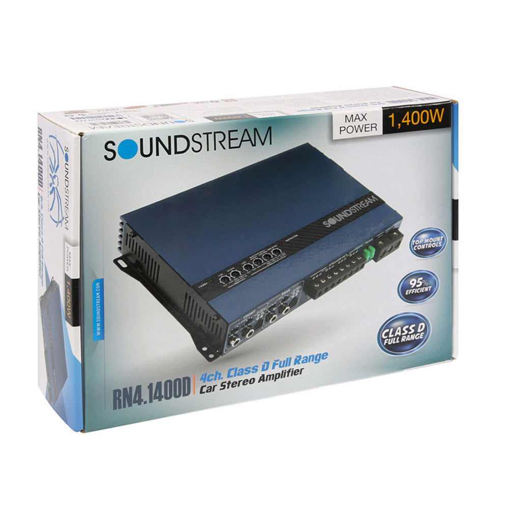 Soundstream RN4.1400D Rubicon Nano Series Class D 4-Channel Amplifier