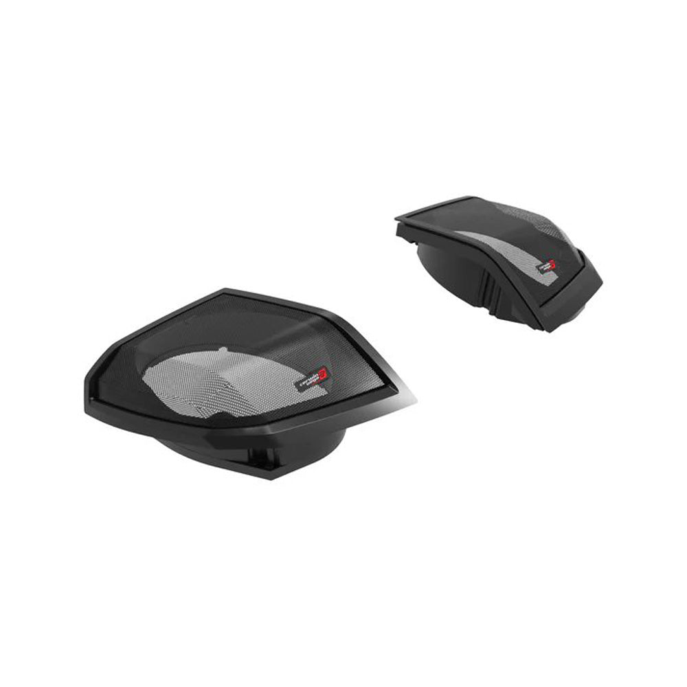 Cerwin Vega RPMST694LK24 (2024+ Harley Davidson® Cut-In Lid Kit with Stroker ST69CX (4Ω) Speakers) + B52 (Stealth Bomber 2-Channel Class-D Full Range Amplifier)