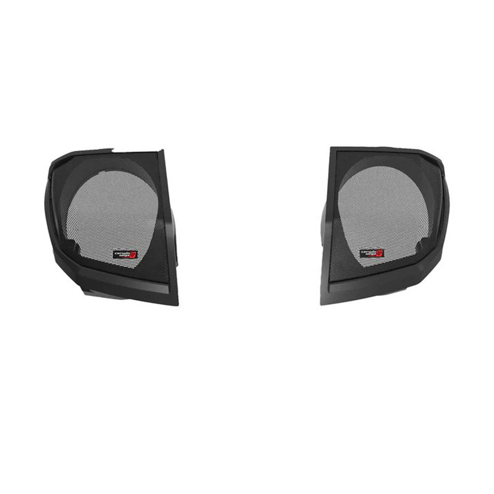 Cerwin Vega RPMST694LK24 (2024+ Harley Davidson® Cut-In Lid Kit with Stroker ST69CX (4Ω) Speakers) + B52 (Stealth Bomber 2-Channel Class-D Full Range Amplifier)