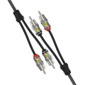 Cerwin Vega RSY2M STROKER 1 female to 2 male, 1 pair pack, Gen 2
