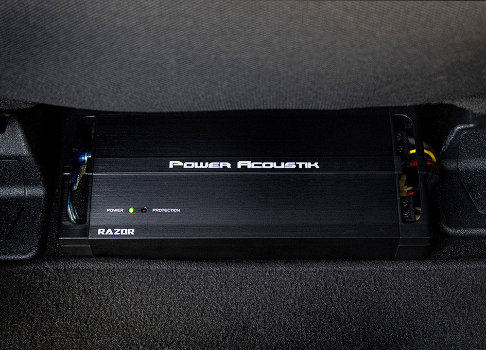 Power Acoustik RZ1-1500D RAZOR Series 1500W Max Power 1-Channel Class D Monoblock Car Amplifier