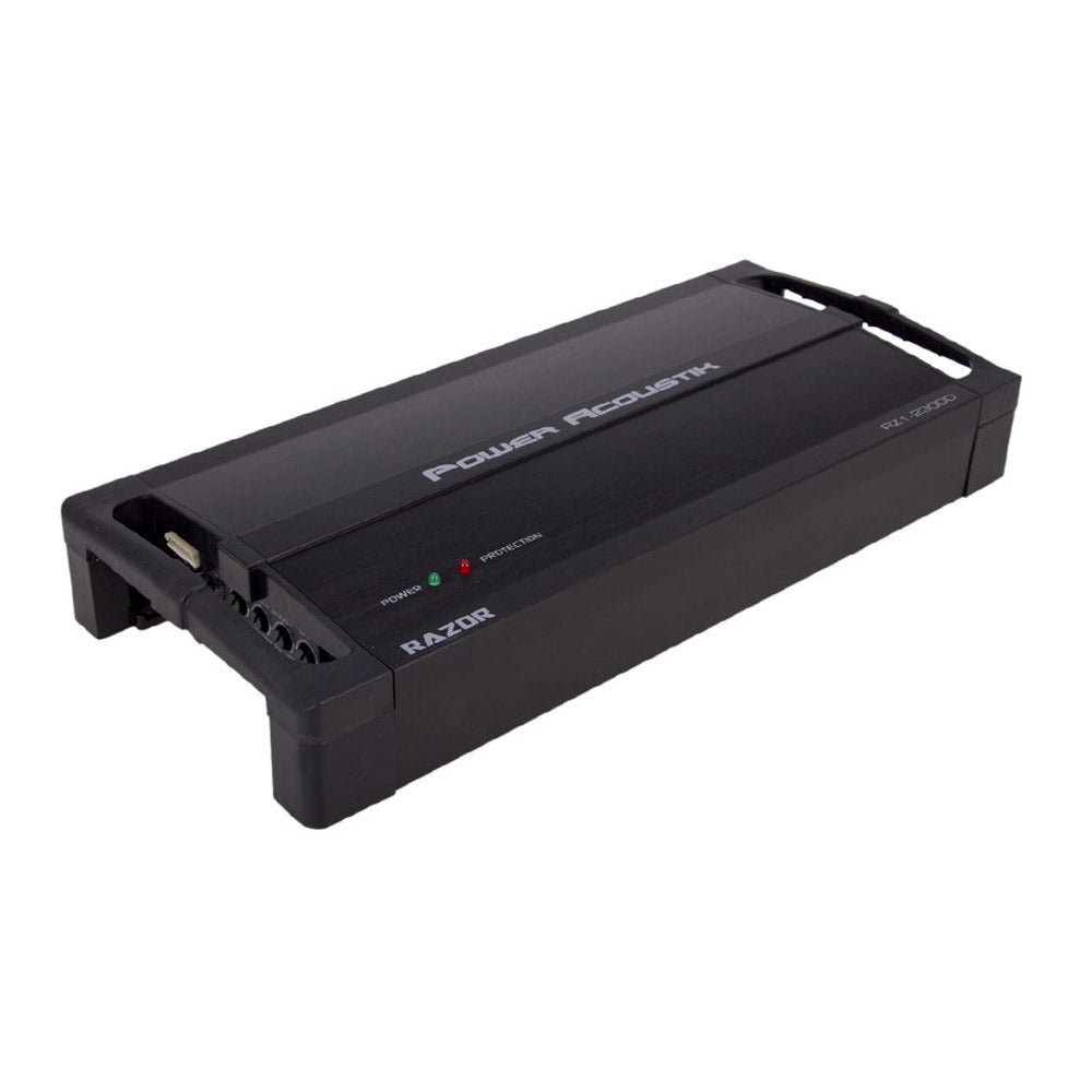 Power Acoustik RZ1-2300D Razor Series 2300W Max Power 1-Channel Monoblock Full Range Class-D Car Amplifier