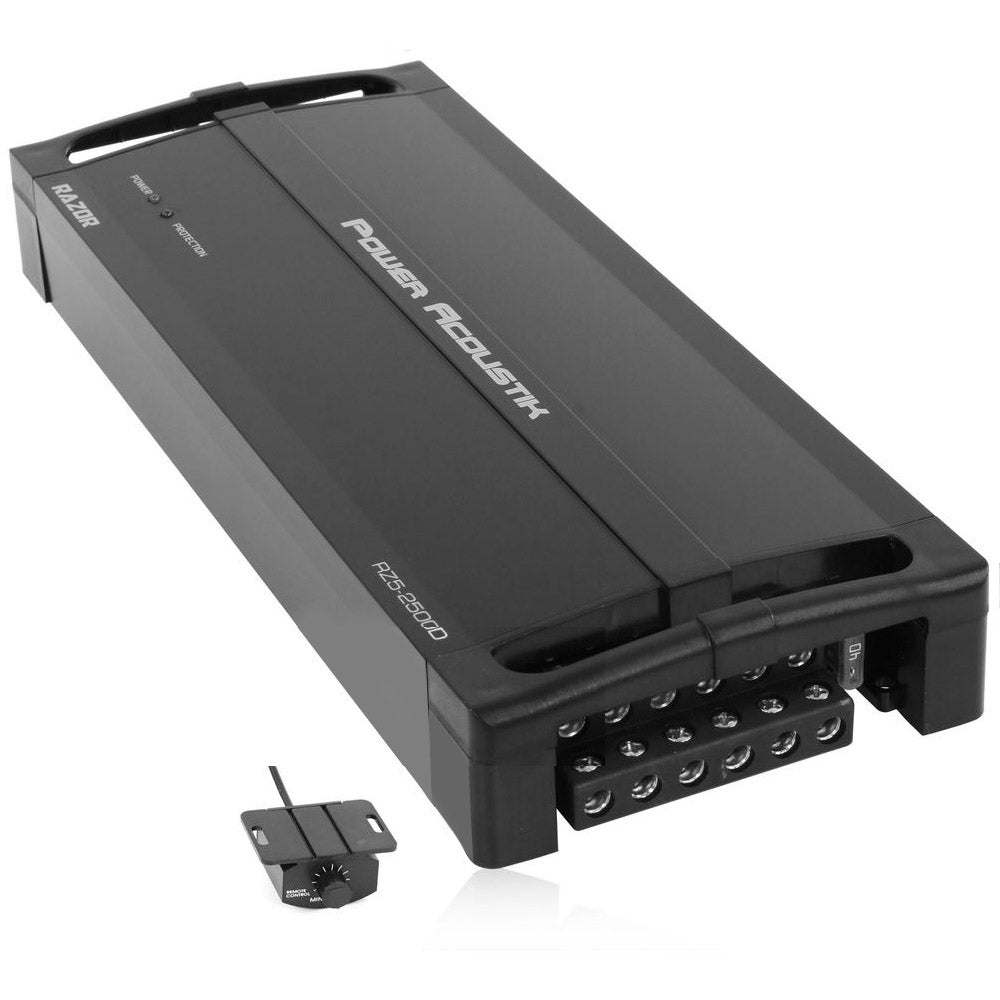Power Acoustik RZ5-2500D 2500W 5 Channel RAZOR Series Class D Car Amplifier