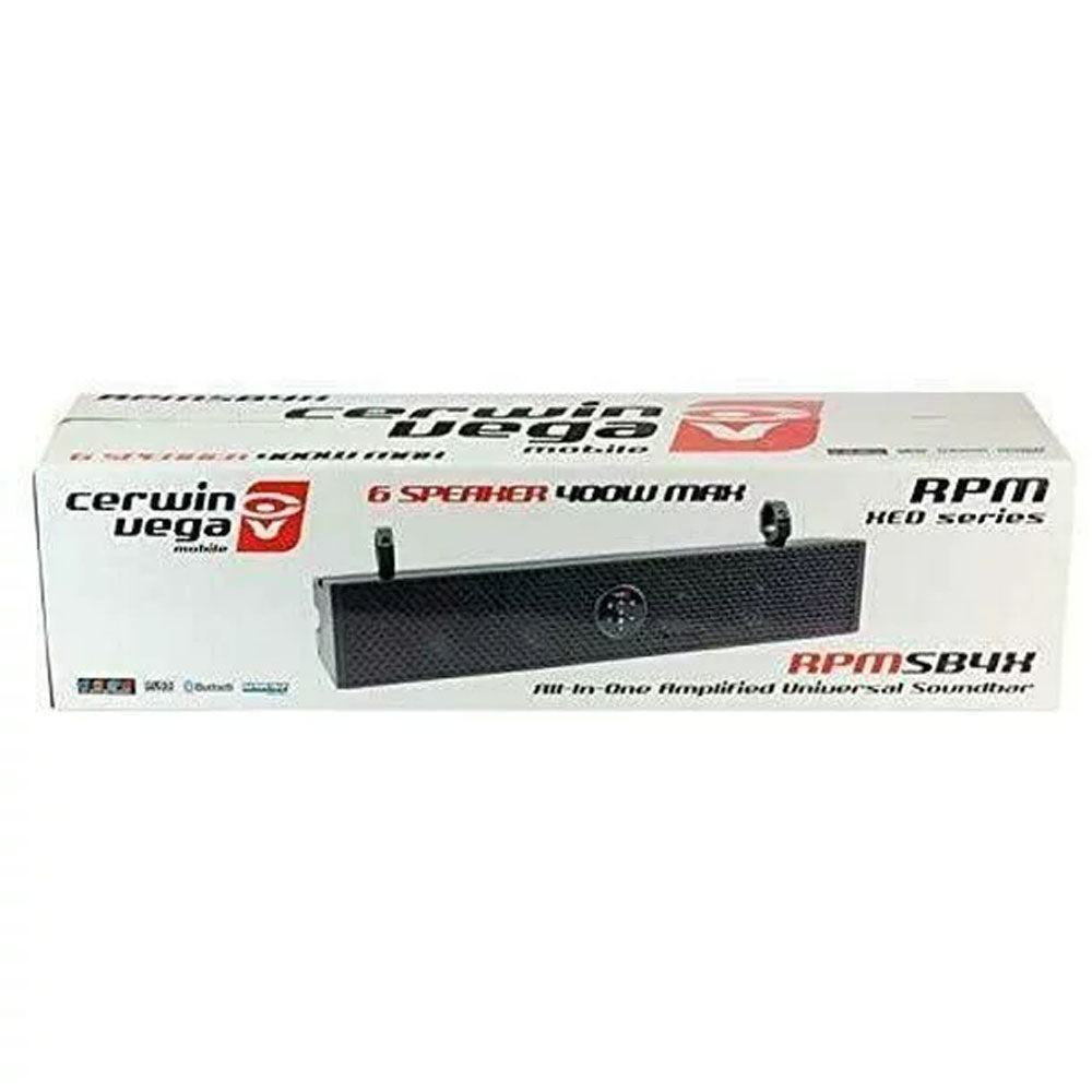 Cerwin Vega SB4X 800W Max / 200W RMS Six (6) Speaker Waterproof Sound-bar System