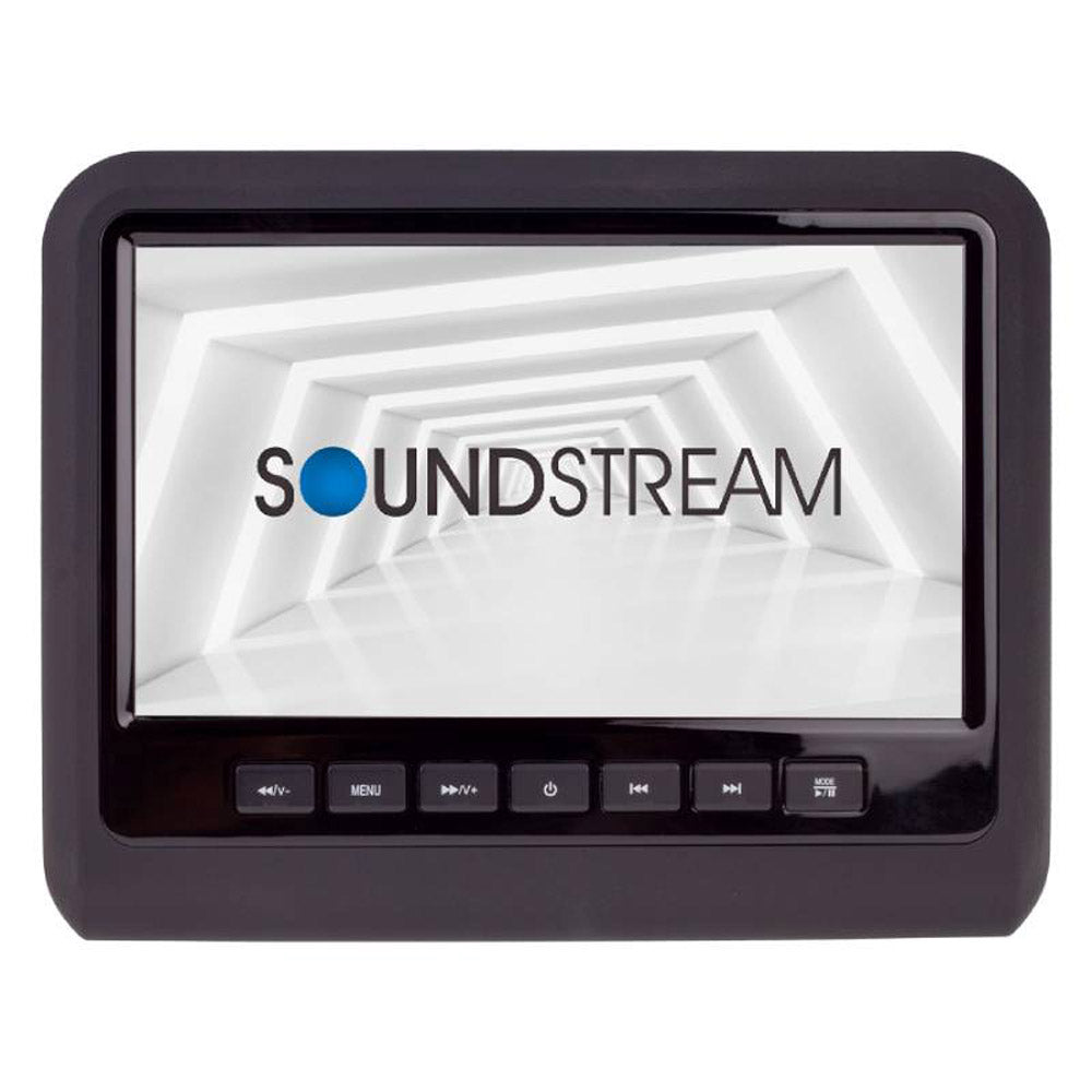 Soundstream SHAD-9H Single 9 Inch LCD Screen Headrest Monitor, Built-In DVD Player, Works With Active Headrest Systems