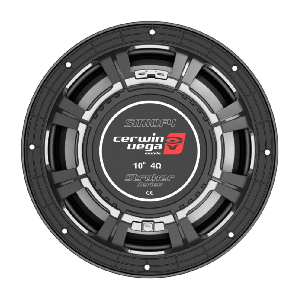 Cerwin Vega SM10F4 SM Series 10” 2-Way Coaxial Speaker with LED Lights Titanium Dome Tweeter