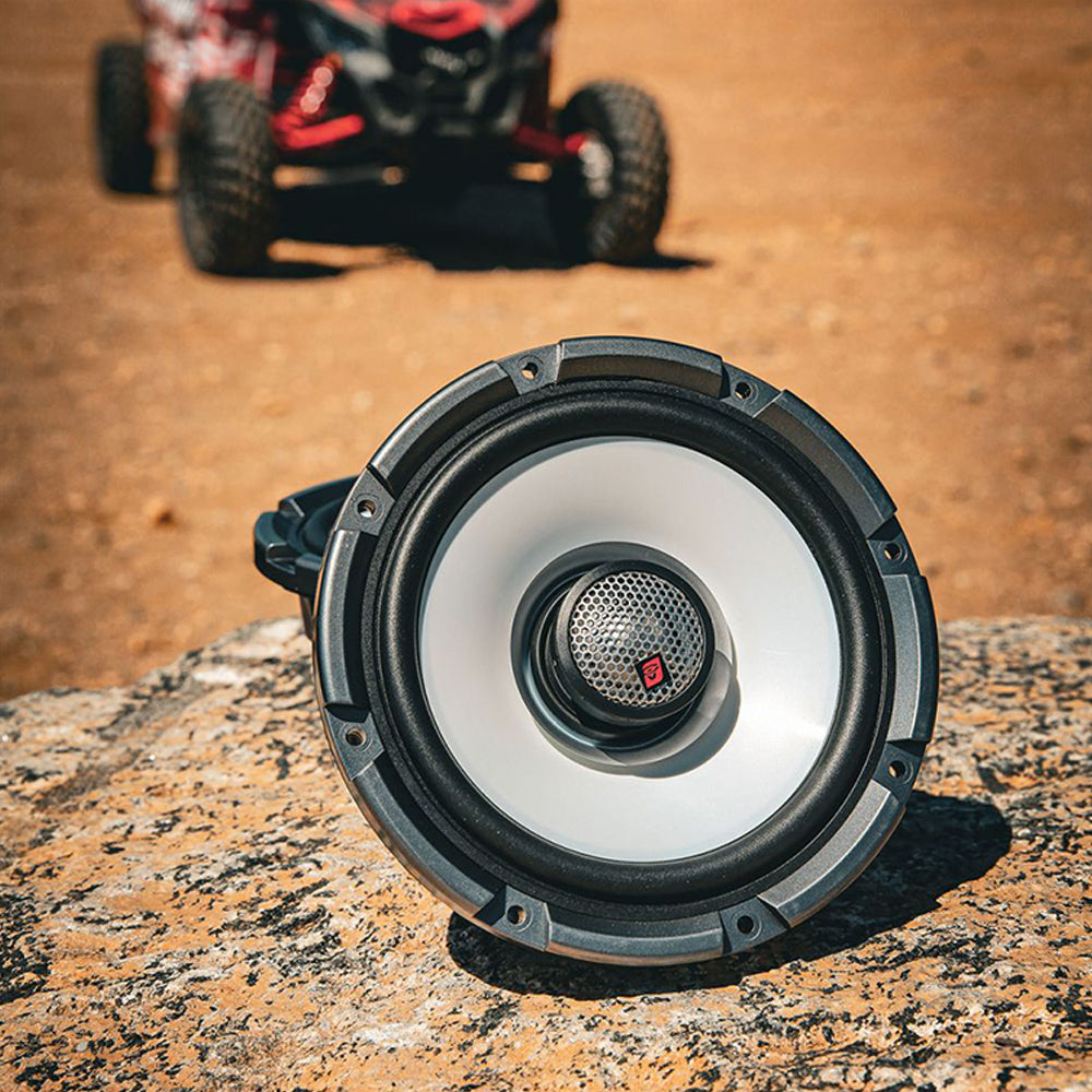 Cerwin Vega RPMX3KD3 2017+ Can Am Maverick X3/X3 Max Complete Speaker Kit with 6 Ch Digital Amplifier 10” Sealed Marine Subwoofer, CMR3 Media Audio Player and 6.5” Tower Speaker System