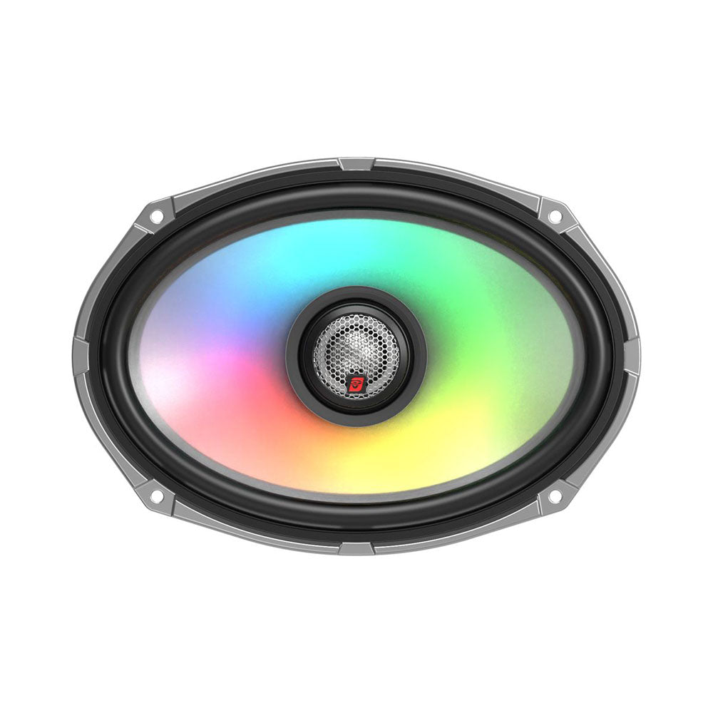 Cerwin Vega SM69F4 600W Peak (300W RMS) 6"X9" SM Series 2-way Marine Coaxial Speakers with RGB LED
