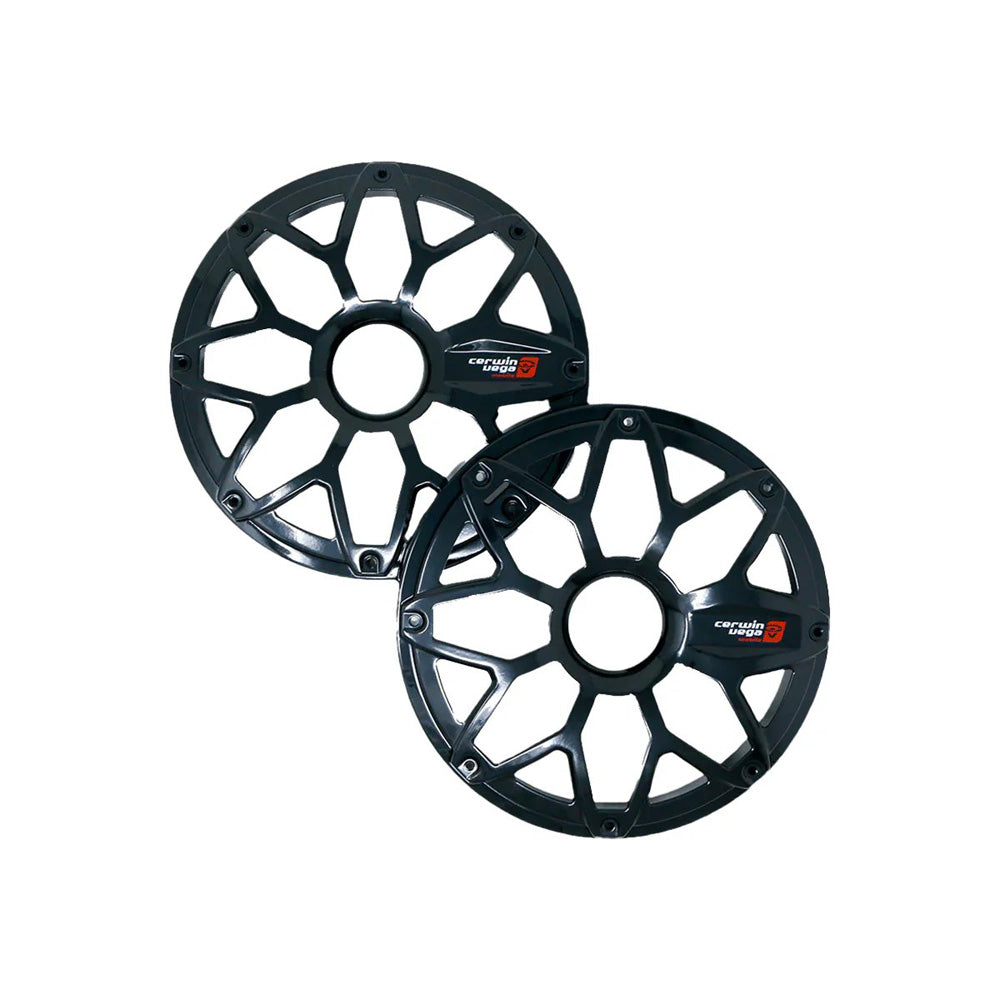 Cerwin Vega SM8FBB RPM Stroker 8" Flush Mount Speaker Grill, Steel With Powder Coating, Pair (Black)