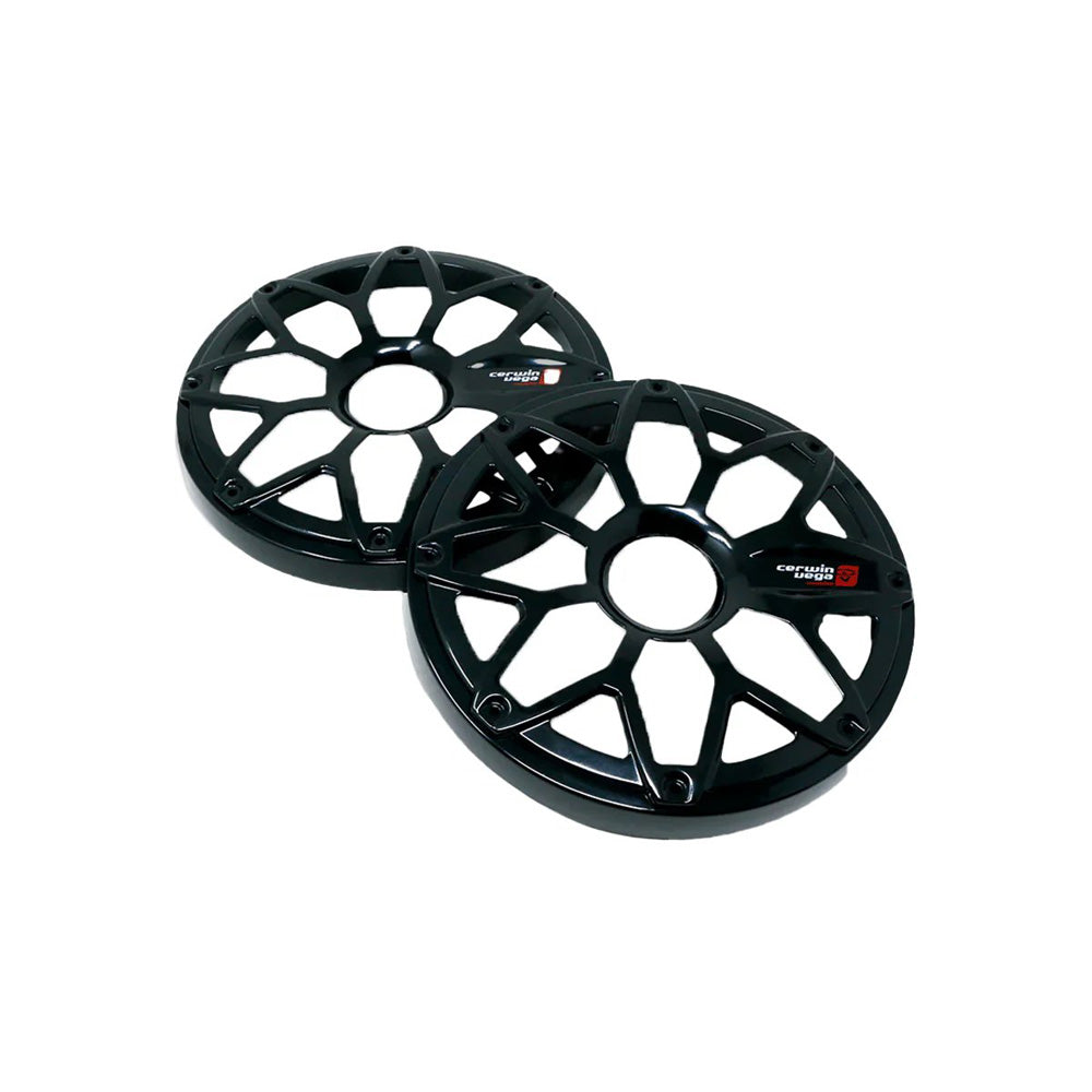 Cerwin Vega SM8FBB RPM Stroker 8" Flush Mount Speaker Grill, Steel With Powder Coating, Pair (Black)