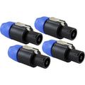 MR DJ SPMH4 4 pcs Speakon Male Head Connector Allows for Speaker Cables