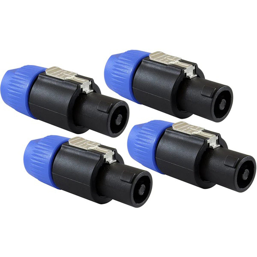 MR DJ SPMH4 4 pcs Speakon Male Head Connector Allows for Speaker Cables