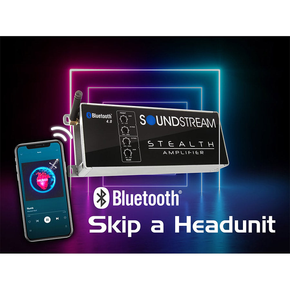Soundstream ST4.1000DB Stealth Series 1,000w Class D 4ch. Amplifier