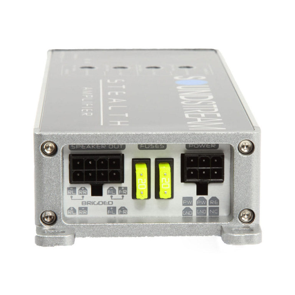 Soundstream ST4.1200D Stealth Series 1200W Class D 4 Channel Amplifier