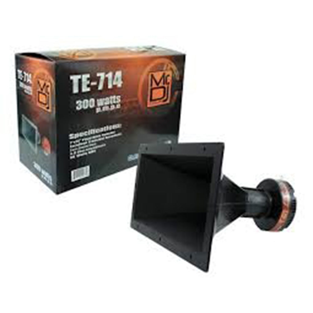 MR DJ TE714 7 InchX14 Inch 300W Pro Audio Pa/Dj Wide Screw-On Type Piezo Compression Horn Tweeter