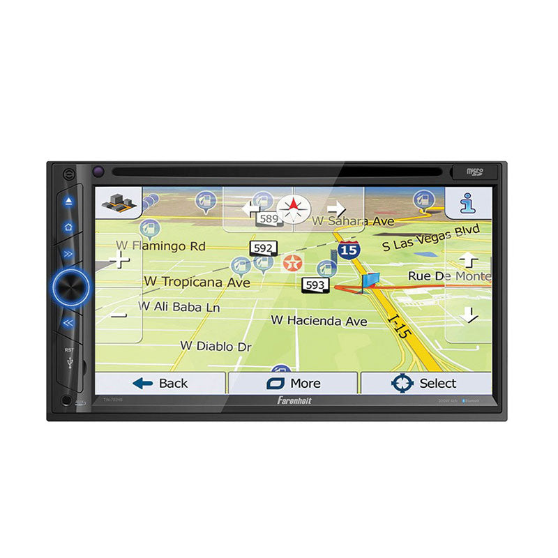Farenheit TIN-702HB 2 DIN 6.2 Inch LCD GPS Navigation DVD Multimedia Source Unit
