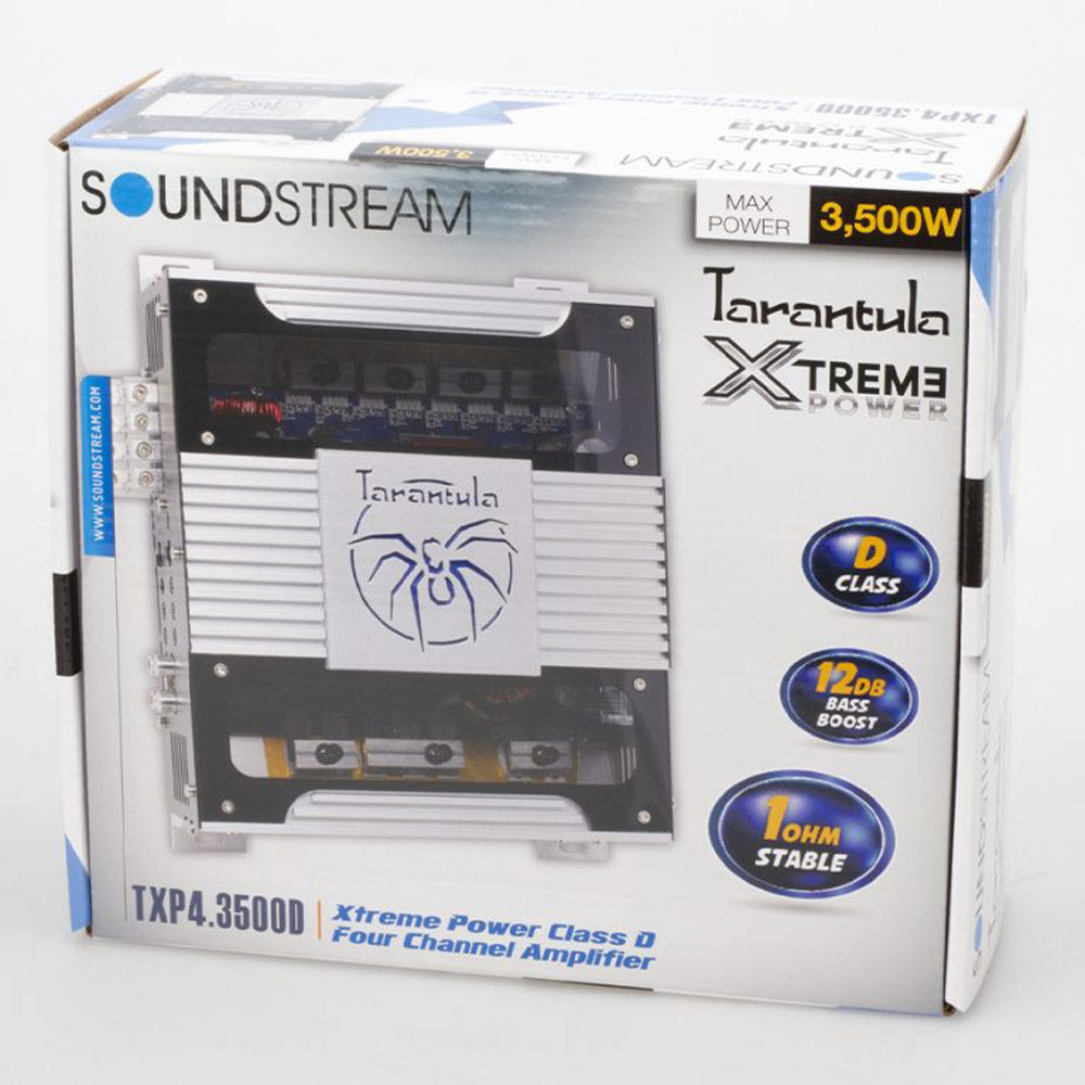 Soundstream TXP4.3500D Tarantula Xtreme Power Series 4-Channel Full Range Amplifier