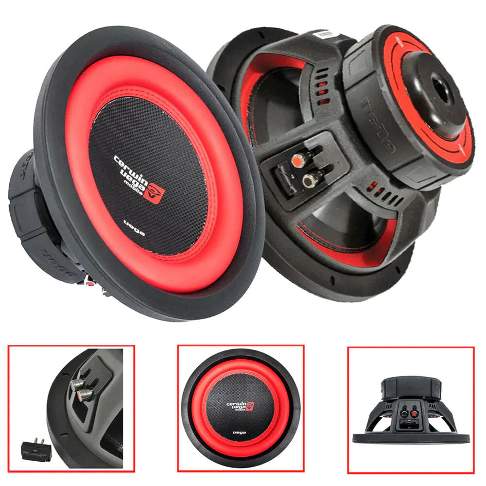 Cerwin Vega V102DV2 1100W Max (400W RMS) 10" Vega Series Dual 2 ohm Car Subwoofer
