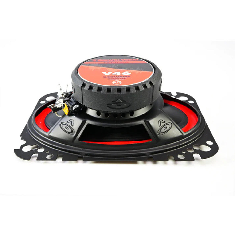 Cerwin Vega V46 Vega 2025 Edition 4 Inch x 6 Inch 2-Way Coaxial Full Range Speakers (4Ω)