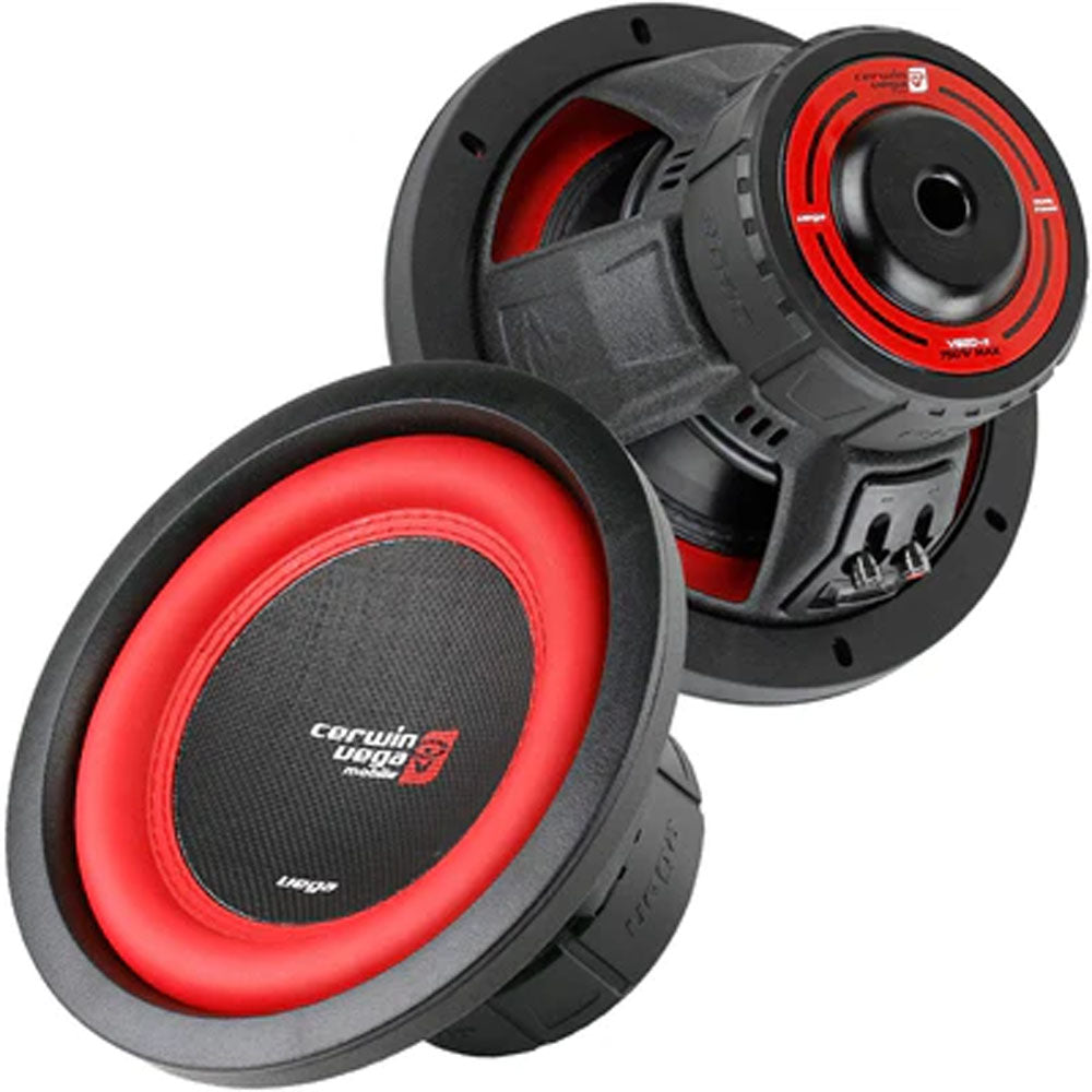 Cerwin Vega V82DV2 750W Max 250W RMS 8" Vega Series Dual 2-Ohm Car Subwoofer