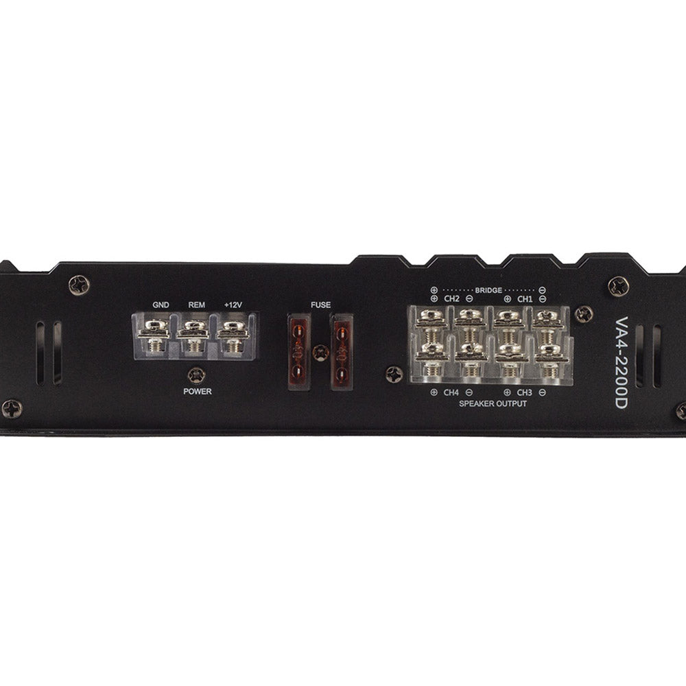 Power Acoustik VA4-2200D 2200W Class A/B 4-Channel Full Range Car Amplifier