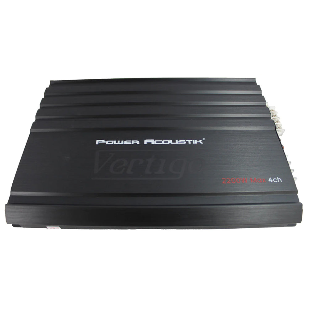 Power Acoustik VA4-2200D 2200W Class A/B 4-Channel Full Range Car Amplifier