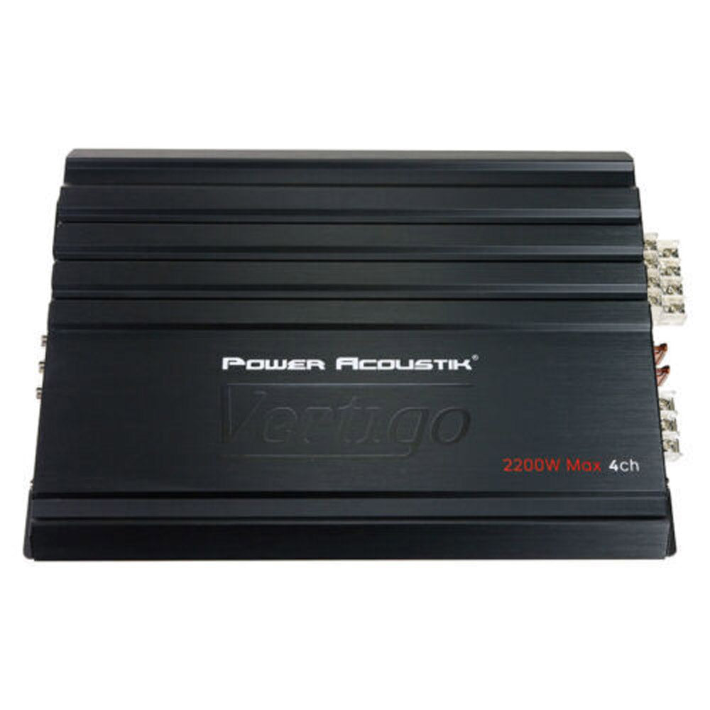 Power Acoustik VA4-2200D 2200W Class A/B 4-Channel Full Range Car Amplifier