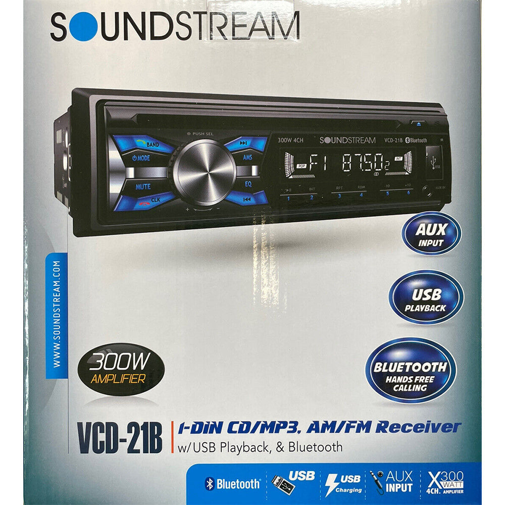 Soundstream VCD-21B Single DIN CD, CDR, CDRW MP3 Player