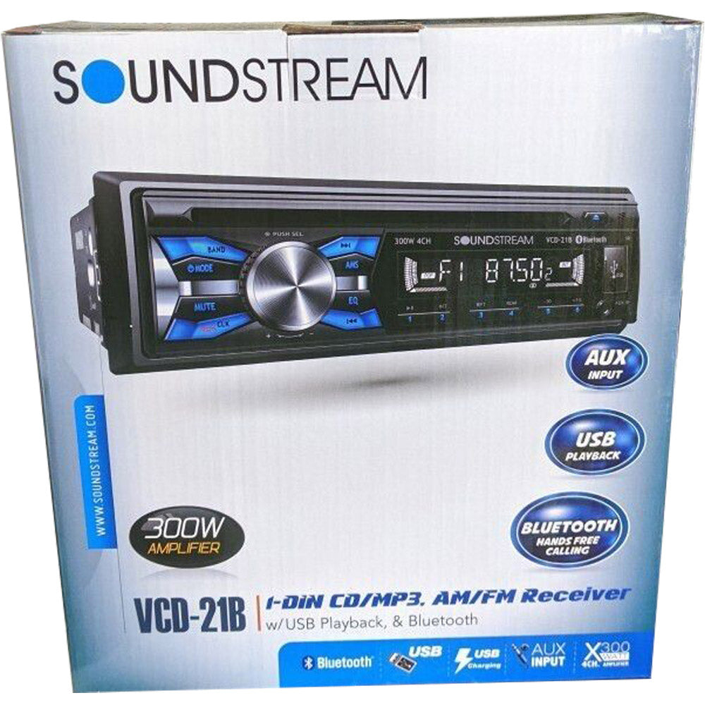 Soundstream VCD-21B Single DIN CD, CDR, CDRW MP3 Player