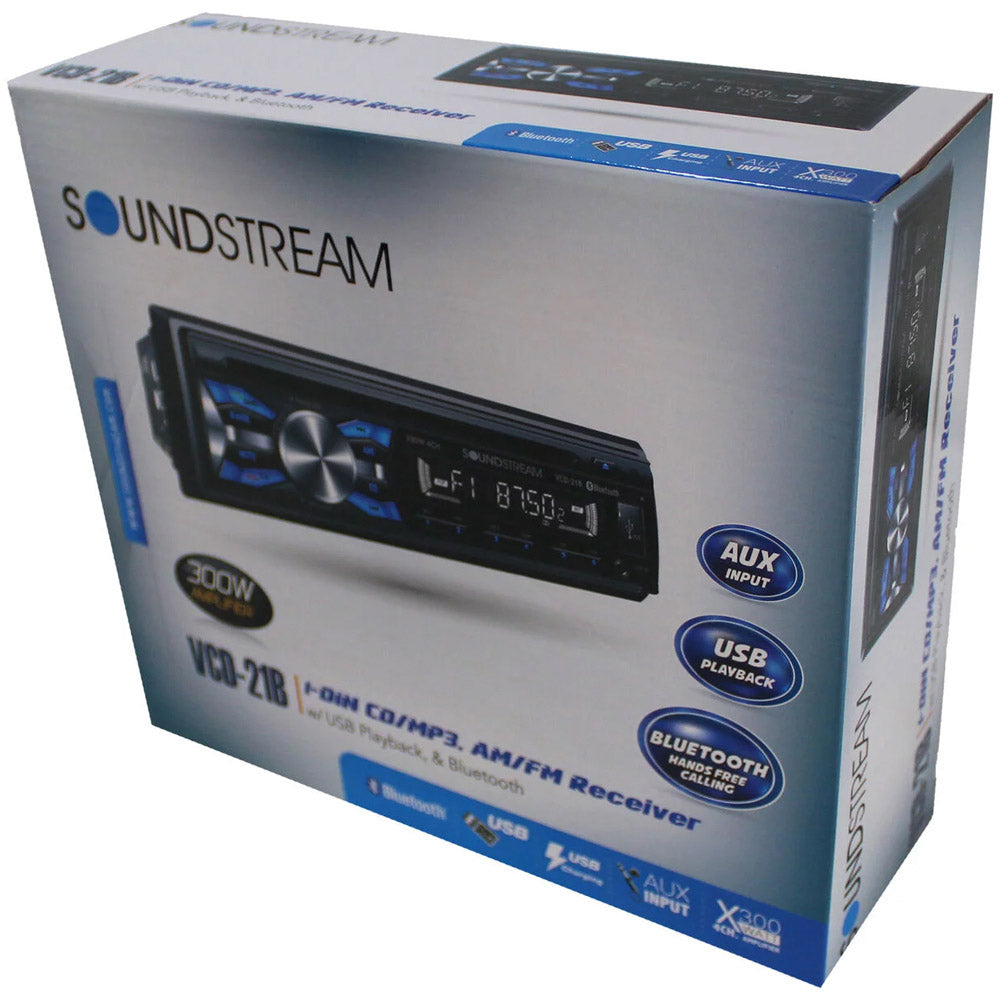 Soundstream VCD-21B Single DIN CD, CDR, CDRW MP3 Player