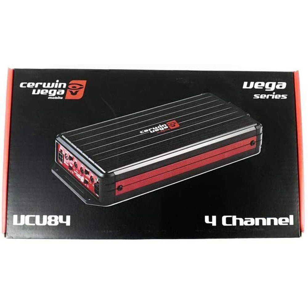 Cerwin Vega VCU-84 1200W Peak 500W RMS Class D 4 Channel Marine Amplifier