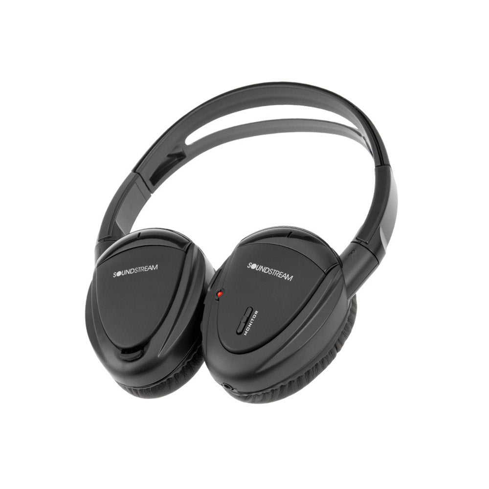Soundstream VHP-11 Single-Channel IR Foldable Headphones with Storage Case